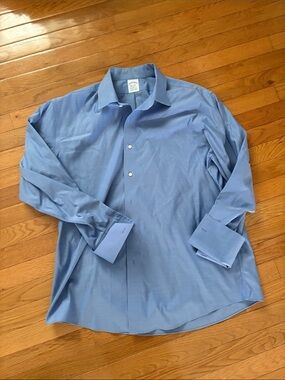 Brooks Brothers Sky Blue Spread Collar Dress Shirt